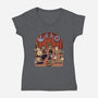 Star Movie Dance-Womens-V-Neck-Tee-Studio Mootant