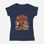 Star Movie Dance-Womens-V-Neck-Tee-Studio Mootant