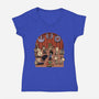 Star Movie Dance-Womens-V-Neck-Tee-Studio Mootant