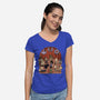 Star Movie Dance-Womens-V-Neck-Tee-Studio Mootant