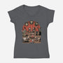 British Comedy Dance-Womens-V-Neck-Tee-Studio Mootant