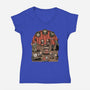 British Comedy Dance-Womens-V-Neck-Tee-Studio Mootant