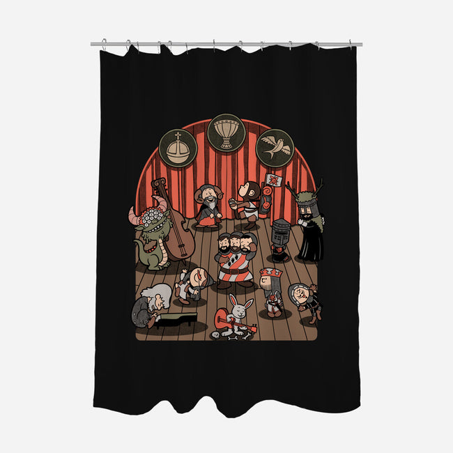 British Comedy Dance-None-Polyester-Shower Curtain-Studio Mootant