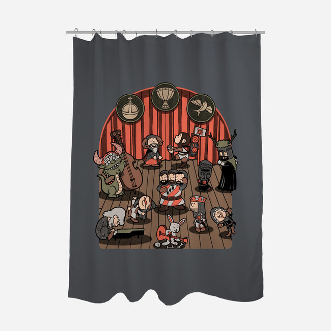 British Comedy Dance-None-Polyester-Shower Curtain-Studio Mootant
