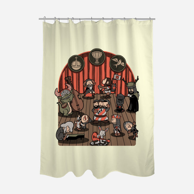 British Comedy Dance-None-Polyester-Shower Curtain-Studio Mootant