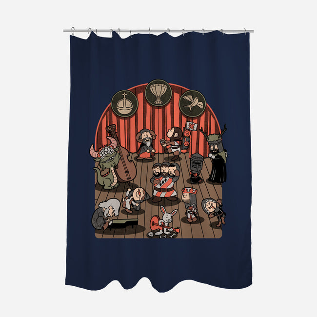 British Comedy Dance-None-Polyester-Shower Curtain-Studio Mootant