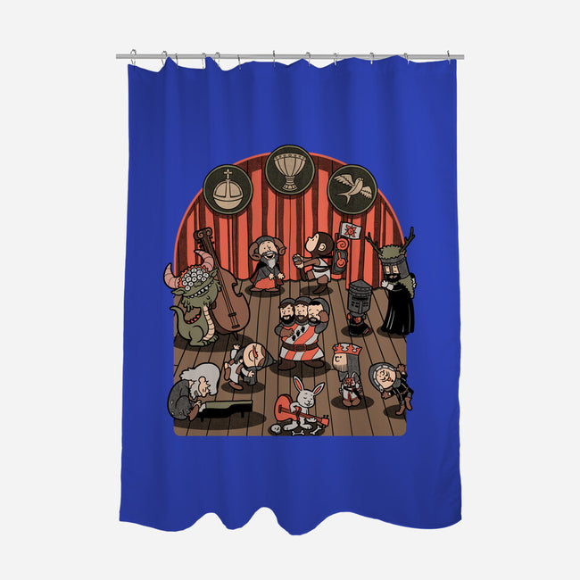 British Comedy Dance-None-Polyester-Shower Curtain-Studio Mootant