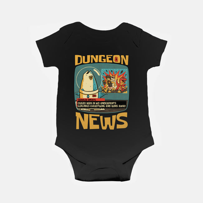 Dungeon Crawler Fish News-Baby-Basic-Onesie-Studio Mootant