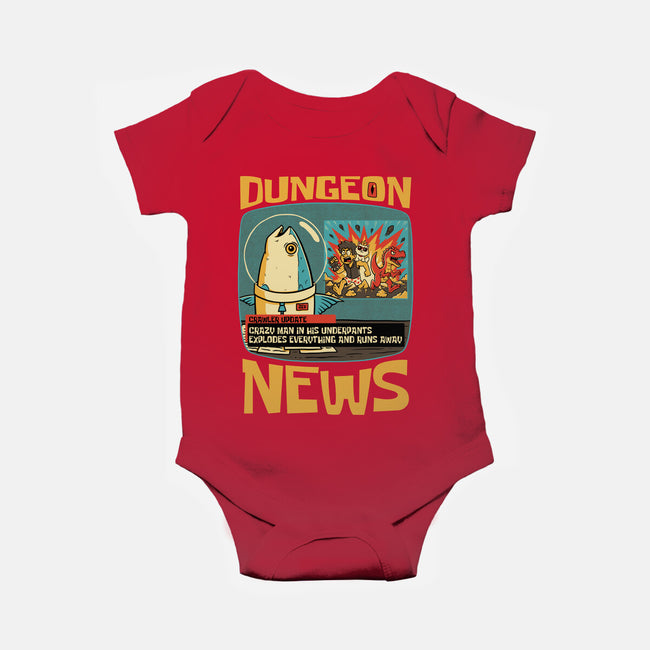 Dungeon Crawler Fish News-Baby-Basic-Onesie-Studio Mootant