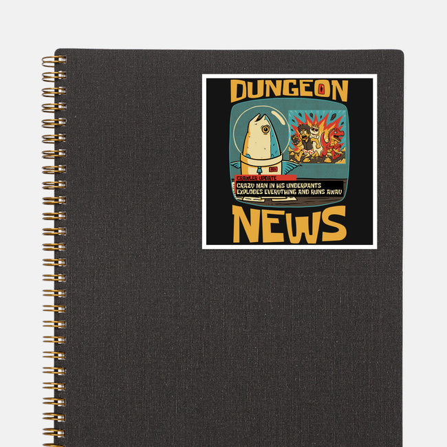 Dungeon Crawler Fish News-None-Glossy-Sticker-Studio Mootant