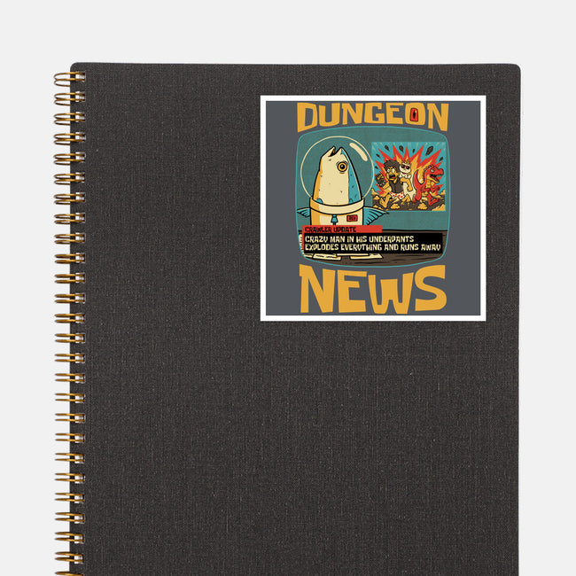 Dungeon Crawler Fish News-None-Glossy-Sticker-Studio Mootant