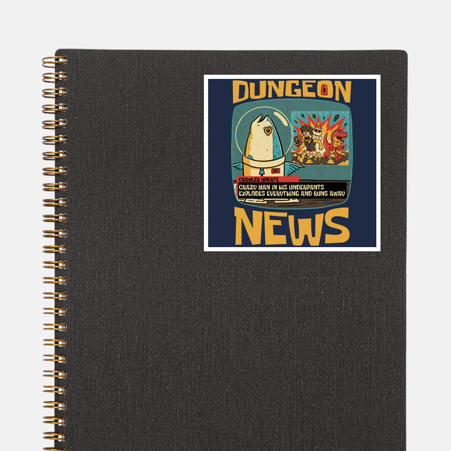 Dungeon Crawler Fish News-None-Glossy-Sticker-Studio Mootant