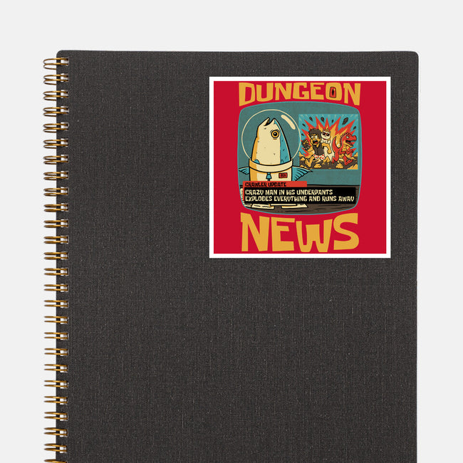 Dungeon Crawler Fish News-None-Glossy-Sticker-Studio Mootant