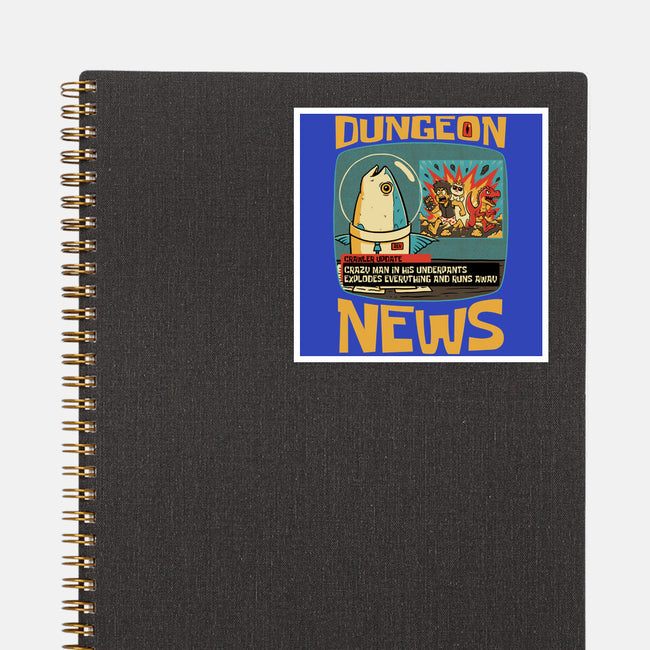 Dungeon Crawler Fish News-None-Glossy-Sticker-Studio Mootant