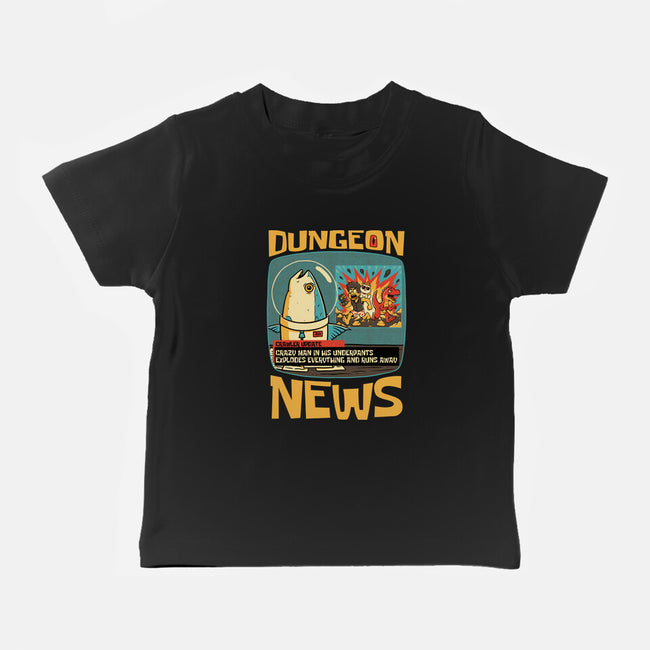 Dungeon Crawler Fish News-Baby-Basic-Tee-Studio Mootant