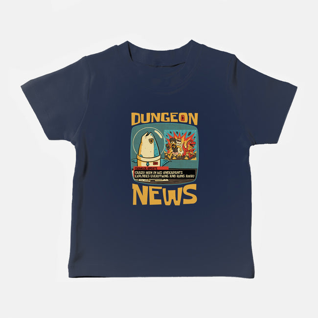 Dungeon Crawler Fish News-Baby-Basic-Tee-Studio Mootant
