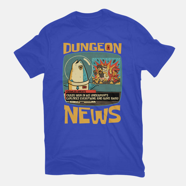 Dungeon Crawler Fish News-Womens-Basic-Tee-Studio Mootant