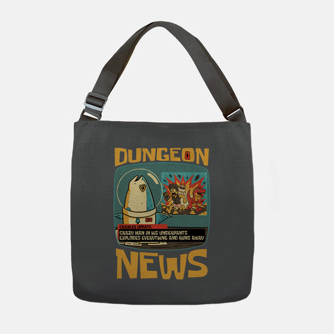 Dungeon Crawler Fish News-None-Adjustable Tote-Bag-Studio Mootant
