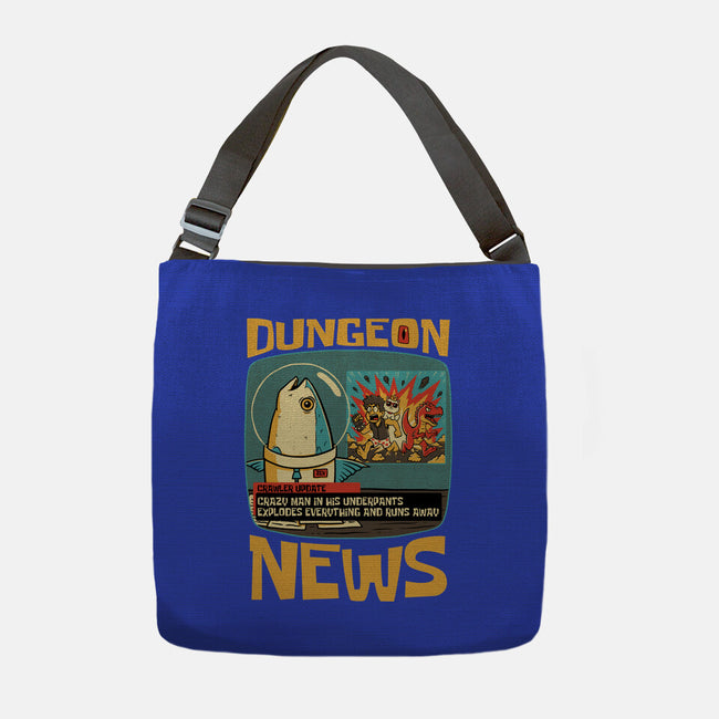 Dungeon Crawler Fish News-None-Adjustable Tote-Bag-Studio Mootant