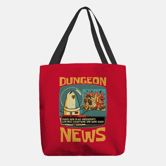 Dungeon Crawler Fish News-None-Basic Tote-Bag-Studio Mootant