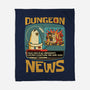 Dungeon Crawler Fish News-None-Fleece-Blanket-Studio Mootant