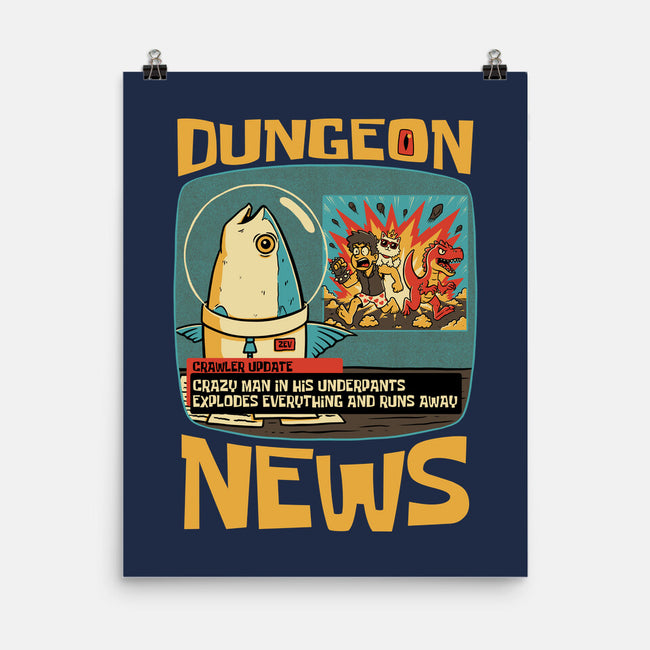 Dungeon Crawler Fish News-None-Matte-Poster-Studio Mootant