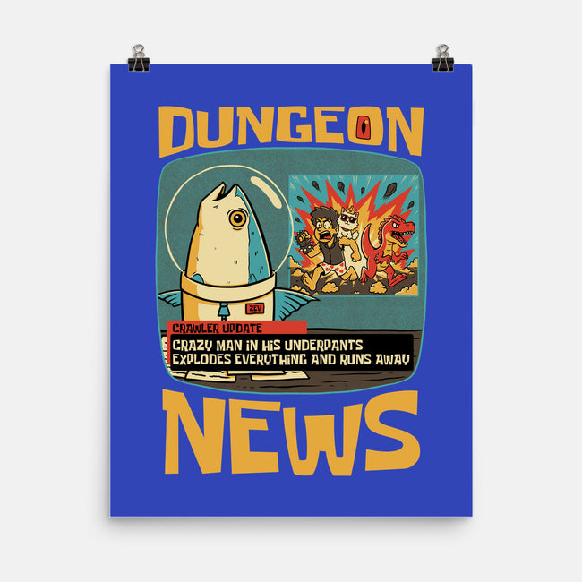 Dungeon Crawler Fish News-None-Matte-Poster-Studio Mootant