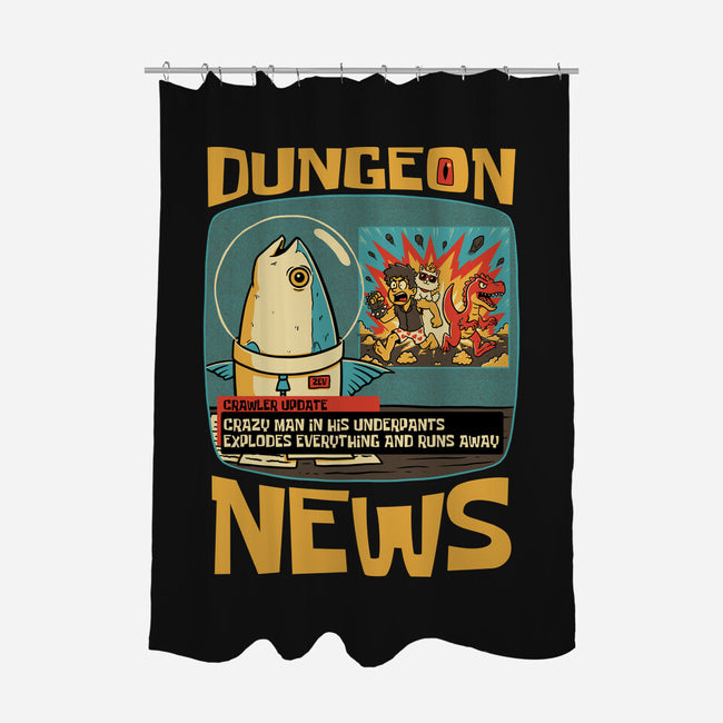 Dungeon Crawler Fish News-None-Polyester-Shower Curtain-Studio Mootant