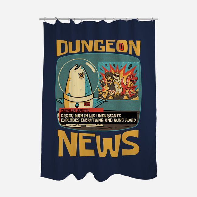 Dungeon Crawler Fish News-None-Polyester-Shower Curtain-Studio Mootant
