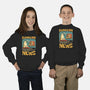 Dungeon Crawler Fish News-Youth-Crew Neck-Sweatshirt-Studio Mootant