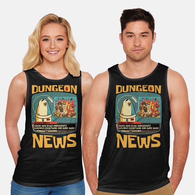 Dungeon Crawler Fish News-Unisex-Basic-Tank-Studio Mootant