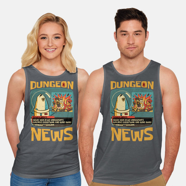 Dungeon Crawler Fish News-Unisex-Basic-Tank-Studio Mootant