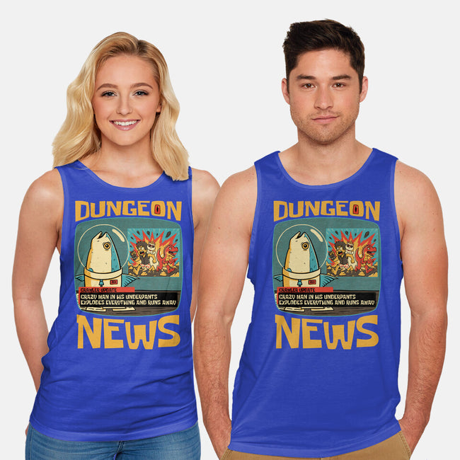 Dungeon Crawler Fish News-Unisex-Basic-Tank-Studio Mootant