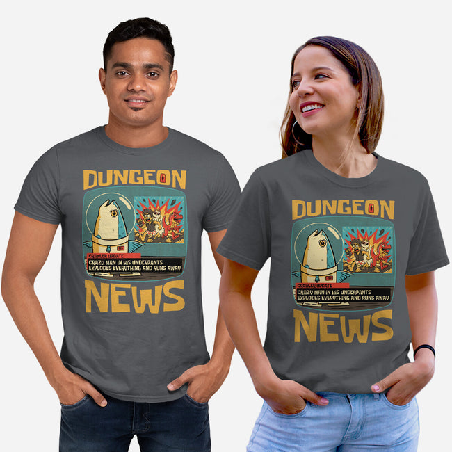 Dungeon Crawler Fish News-Unisex-Basic-Tee-Studio Mootant