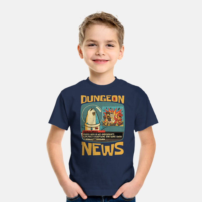 Dungeon Crawler Fish News-Youth-Basic-Tee-Studio Mootant