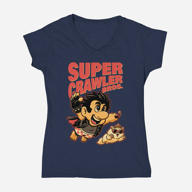 Super Dungeon Crawler-Womens-V-Neck-Tee-Studio Mootant