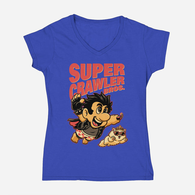 Super Dungeon Crawler-Womens-V-Neck-Tee-Studio Mootant