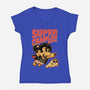 Super Dungeon Crawler-Womens-V-Neck-Tee-Studio Mootant