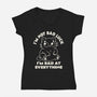 I'm Bad At Everything-Womens-V-Neck-Tee-koalastudio
