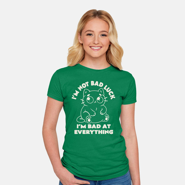 I'm Bad At Everything-Womens-Fitted-Tee-koalastudio