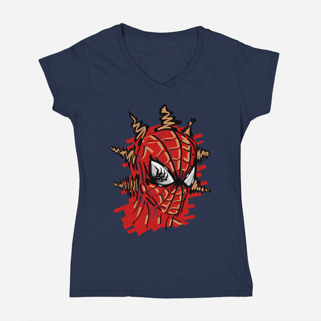 Spidersense-Womens-V-Neck-Tee-nickzzarto