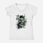 The Sword-Womens-V-Neck-Tee-fanfabio