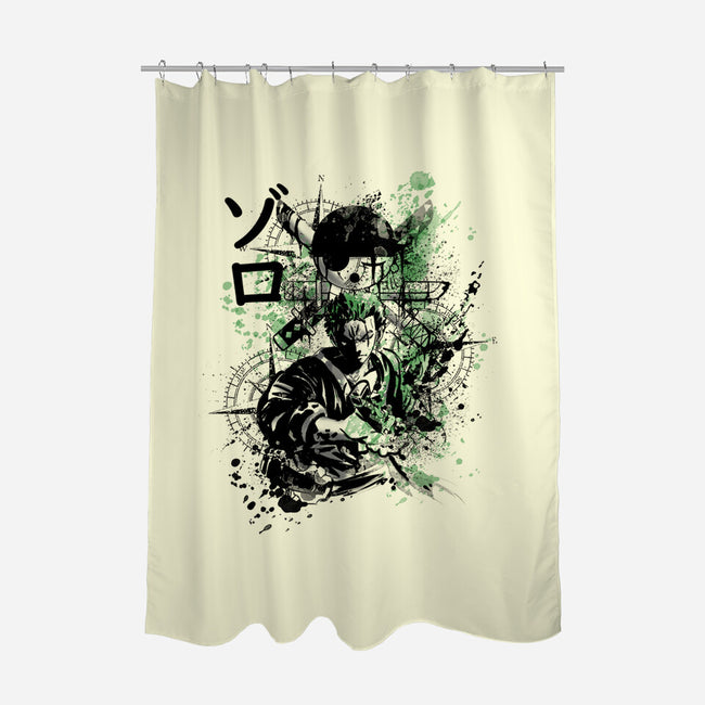 The Sword-None-Polyester-Shower Curtain-fanfabio