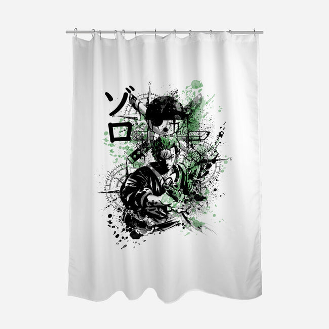 The Sword-None-Polyester-Shower Curtain-fanfabio