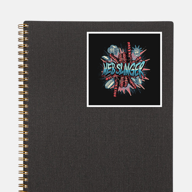 Legend Of The Web Slinger-None-Glossy-Sticker-glitchygorilla