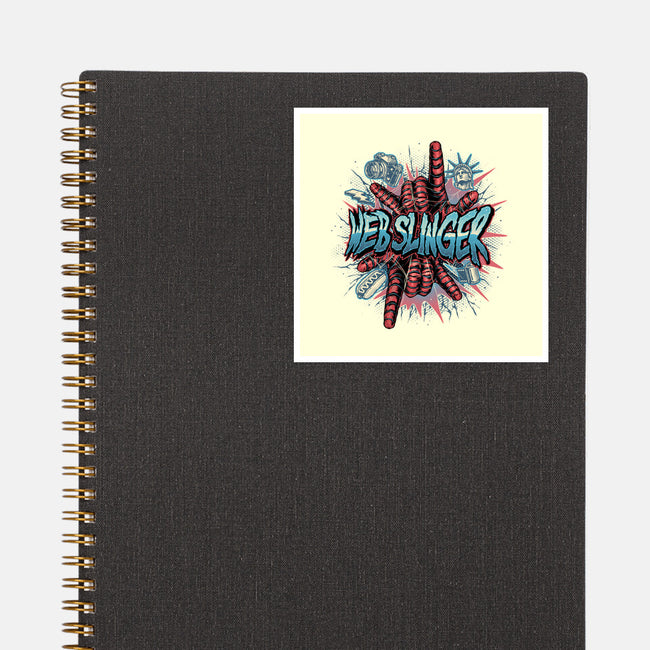 Legend Of The Web Slinger-None-Glossy-Sticker-glitchygorilla