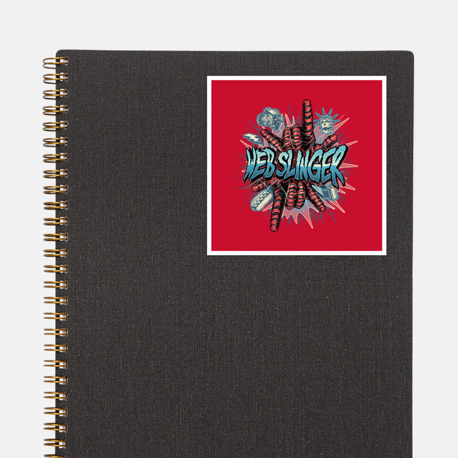 Legend Of The Web Slinger-None-Glossy-Sticker-glitchygorilla
