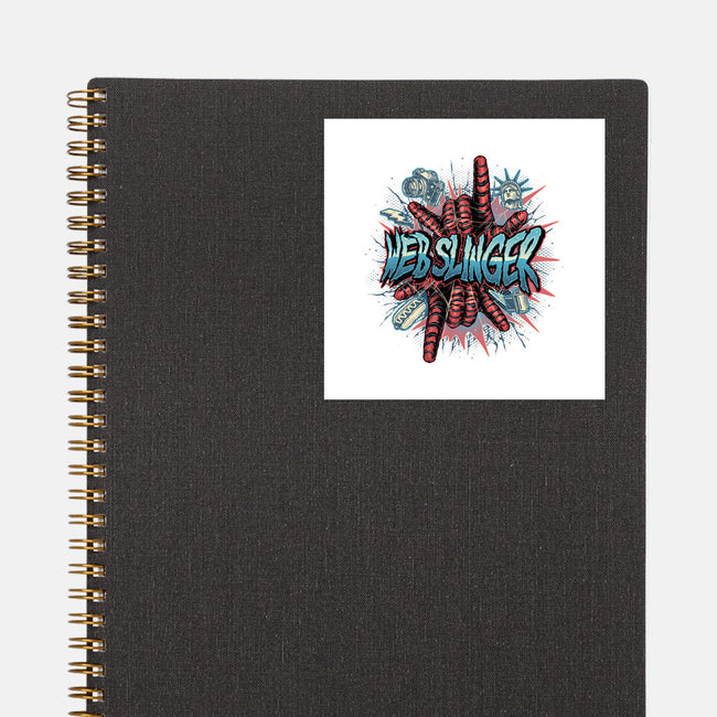 Legend Of The Web Slinger-None-Glossy-Sticker-glitchygorilla