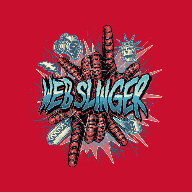 Legend Of The Web Slinger-Mens-Long Sleeved-Tee-glitchygorilla