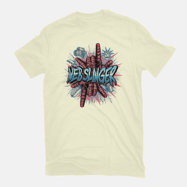 Legend Of The Web Slinger-Mens-Premium-Tee-glitchygorilla
